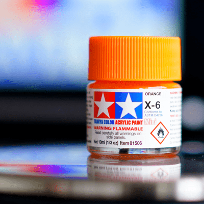 Peinture Acrylique - AquaGlossPaint™ - Orange - Bricol - A - Tout
