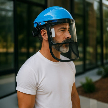 Visière de Protection - HeadMountShield™ - Bleu - Bricol - A - Tout